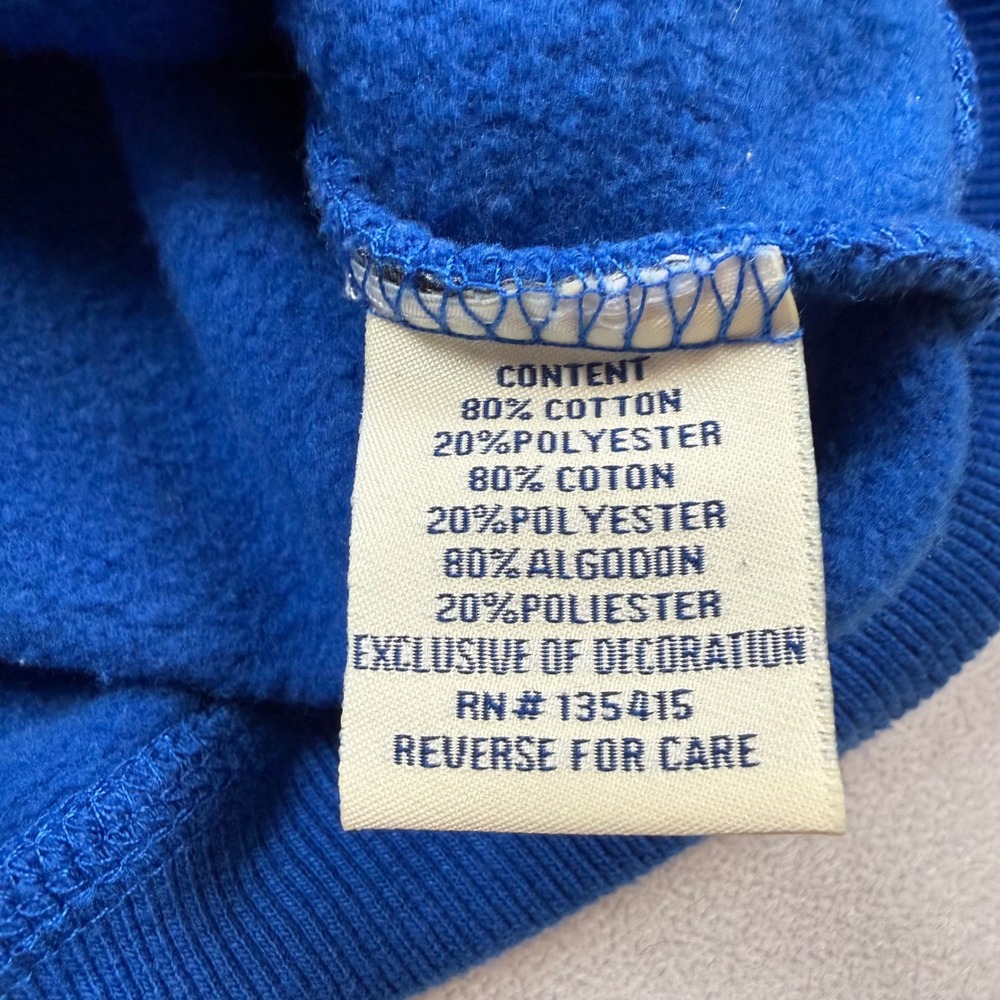 Coogi The Ultimate Club Blue Graphic Crewneck Sweatshirt Mens XL Aussie Patch - Picture 4 of 8